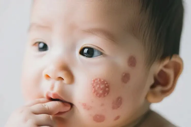 嬰兒臉上偶爾長(zhǎng)濕疹可以徹底自愈嗎(圖3)
