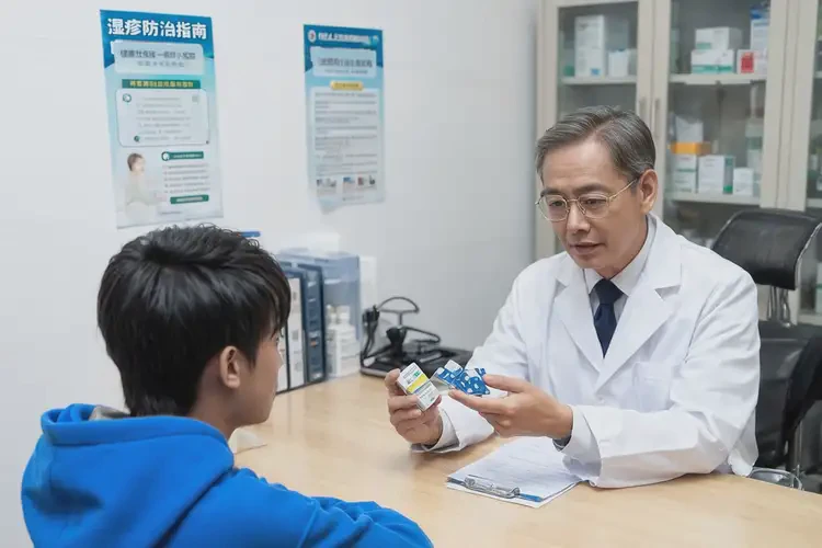 大學(xué)生小腿出濕疹能夠徹底治愈嗎(圖3)