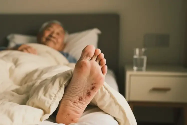 老人腳上偶爾長濕疹不管它會自己痊愈嗎(圖2)