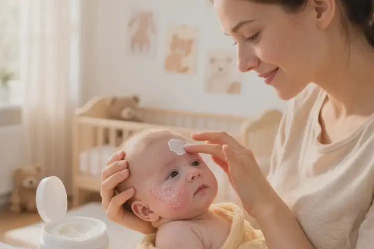 小孩臉上出濕疹不管它會(huì)自己自愈嗎(圖4)