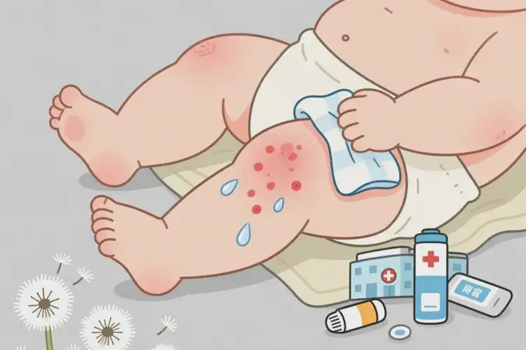 寶寶大腿容易起濕疹可以徹底自愈嗎(圖1)