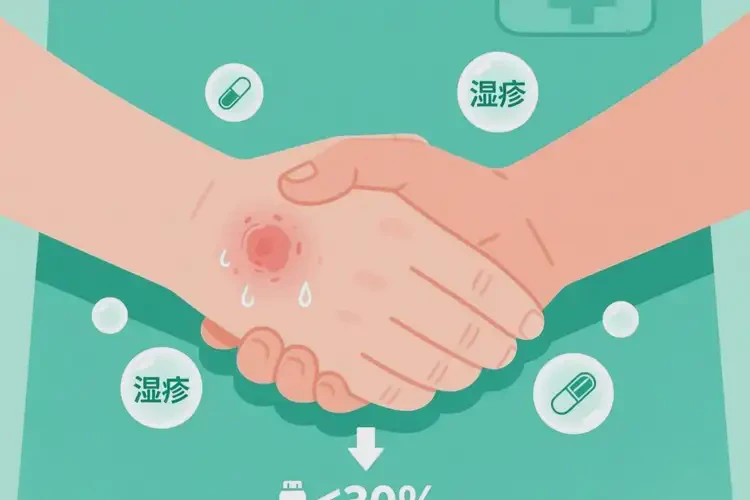 青年人手上經(jīng)常長(zhǎng)濕疹不管它會(huì)自己好嗎(圖1)