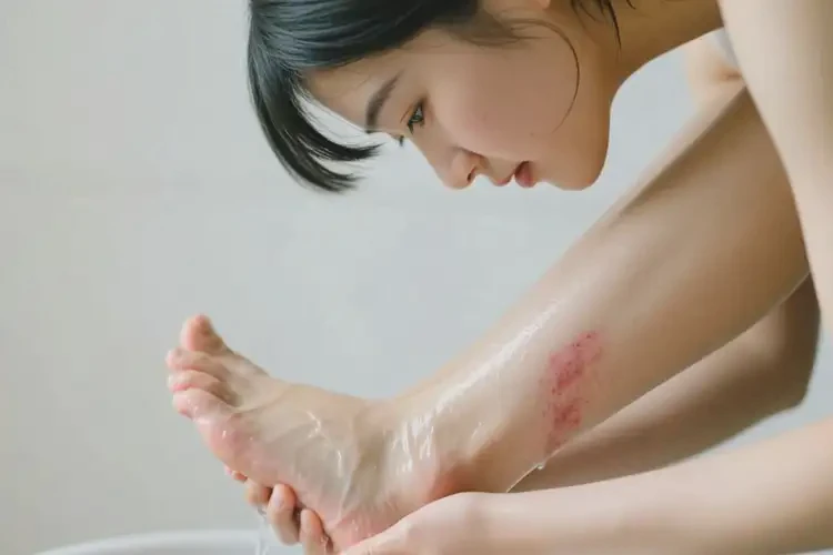 女生腳上偶爾起濕疹能夠徹底治愈嗎(圖4)
