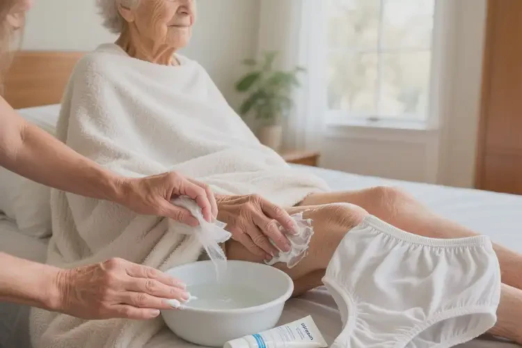 高齡老人屁股容易起濕疹不管它會(huì)自己自愈嗎(圖1)