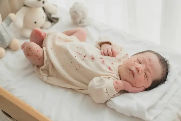 新生兒全身偶爾起濕疹不管它會自己痊愈嗎(圖4)