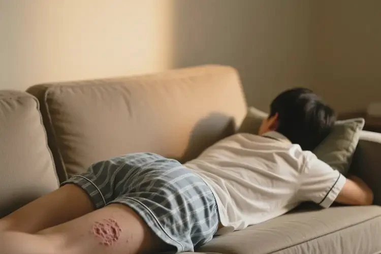 大學(xué)生屁股經(jīng)常長(zhǎng)濕疹不管它會(huì)自己自愈嗎(圖1)