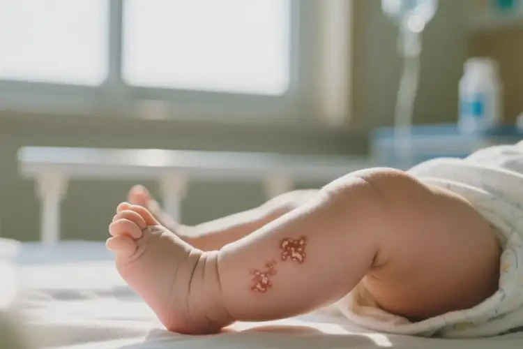 嬰幼兒小腿上長(zhǎng)濕疹能靠自己自愈嗎(圖1)