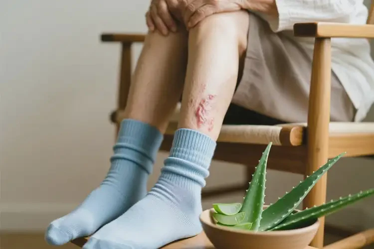 老年人腳上長濕疹能夠徹底治愈嗎(圖2)