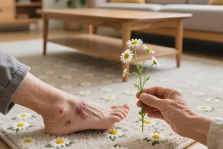 老年人腳上長濕疹能夠徹底治愈嗎(圖1)