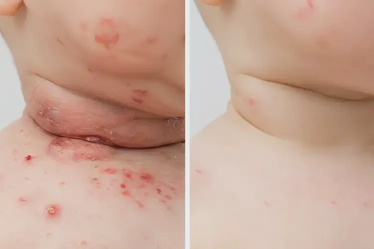 嬰幼兒脖子容易起濕疹可不可以徹底自愈(圖2)