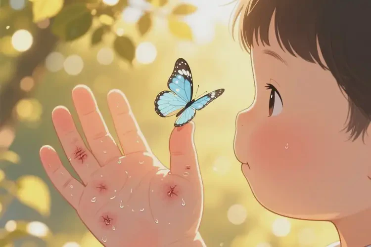 孩子手上出湿疹可以彻底自愈吗(图3)