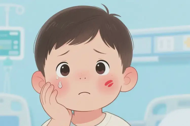 少兒臉上偶爾長濕疹不管它會自己自愈嗎(圖4)