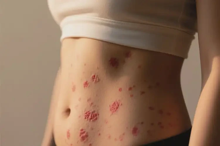 女性肚子長濕疹能夠徹底治愈嗎(圖3)