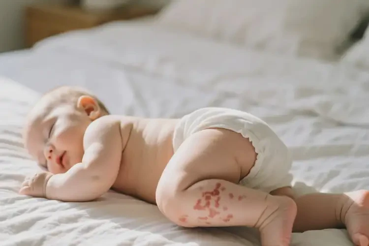 婴儿大腿上容易长湿疹不管它会自己痊愈吗(图1)