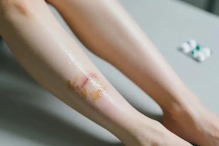 女性小腿偶爾長濕疹能徹底自愈嗎(圖1)