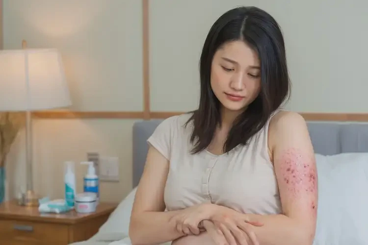 哺乳期媽媽四肢偶爾長濕疹不管它會(huì)自己痊愈嗎(圖4)