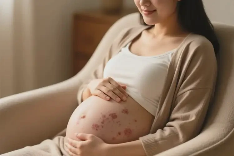 產(chǎn)婦肚子偶爾起濕疹不管它會自己自愈嗎(圖3)