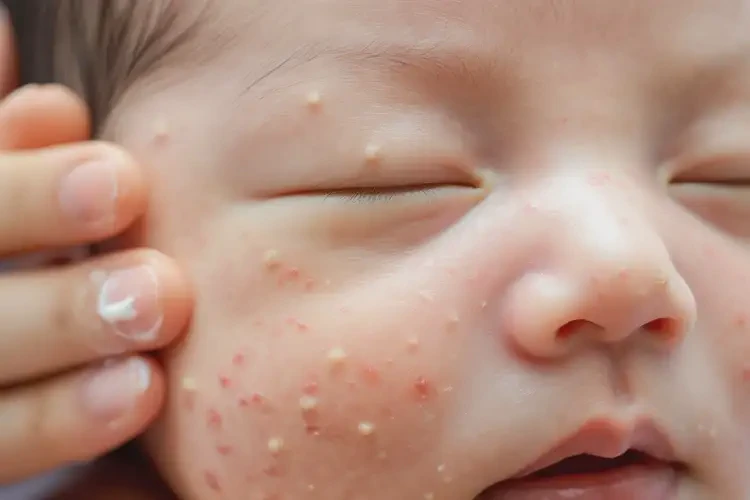 新生兒面部經(jīng)常起濕疹能靠自己自愈嗎(圖3)