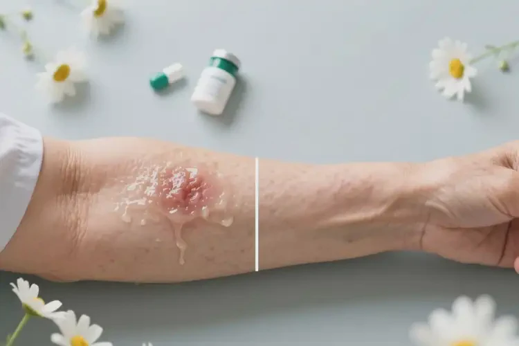 老人手臂長濕疹不管它會自己痊愈嗎(圖2)