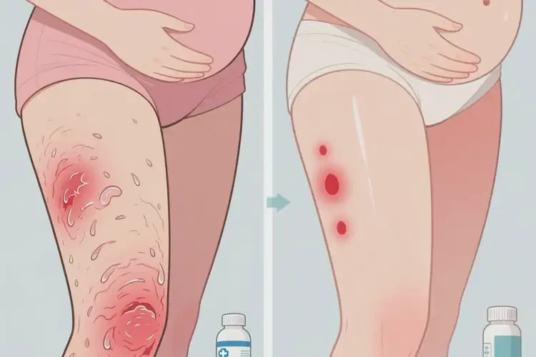 產婦大腿上起濕疹能靠自己自愈嗎(圖4)
