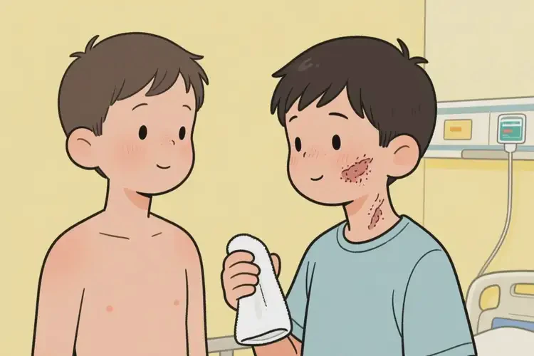 小學(xué)生面部經(jīng)常長濕疹不管它會自己自愈嗎(圖2)