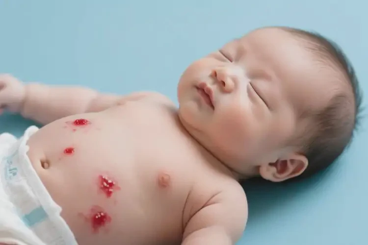 寶寶肚子上偶爾長(zhǎng)濕疹不管它會(huì)自己好嗎(圖1)