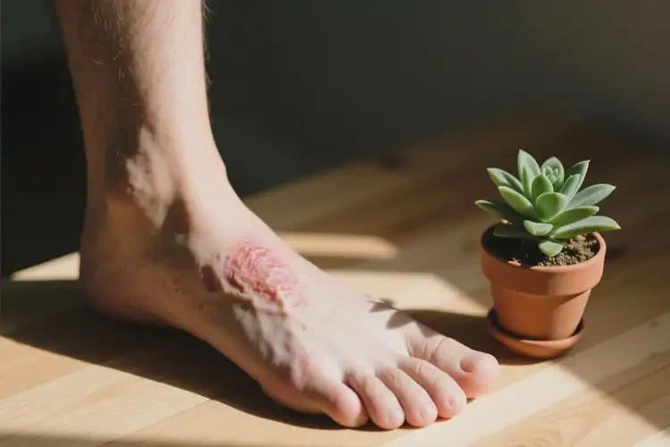 男性腳上起濕疹能夠徹底治愈嗎(圖1)