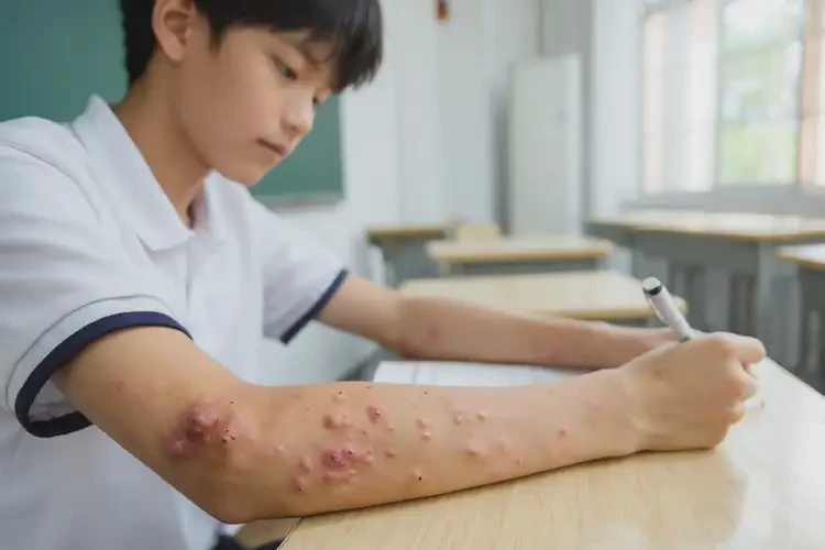中學(xué)生手臂有濕疹不管它會(huì)自己好嗎(圖4)