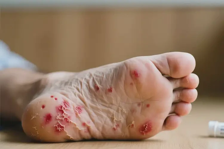 男性腳上經(jīng)常起濕疹能徹底自愈嗎(圖4)