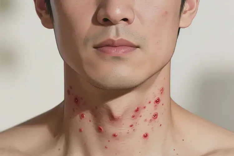 男性脖子起濕疹能靠自己自愈嗎(圖3)