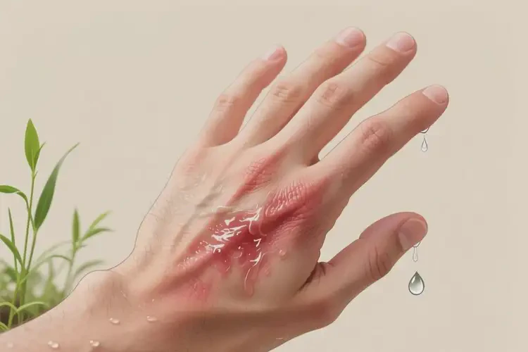 男性手上出湿疹不管它会自己自愈吗(图3)