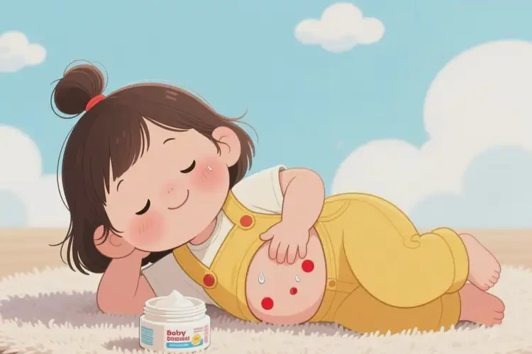 幼兒肚子上偶爾起濕疹不管它會(huì)自己好嗎(圖3)