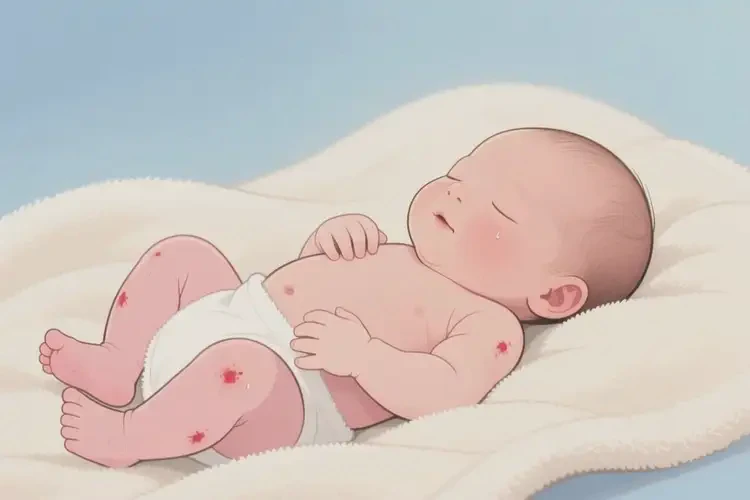 新生兒大腿偶爾起濕疹可以徹底自愈嗎(圖3)