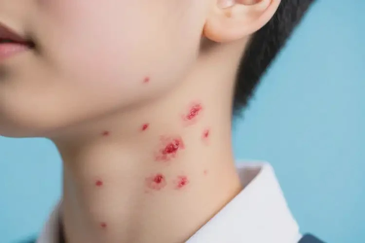 中學生脖子上容易長濕疹不管它會自己好嗎(圖4)