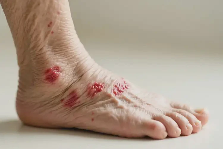 老年人腳上出現(xiàn)濕疹能夠徹底治愈嗎(圖4)