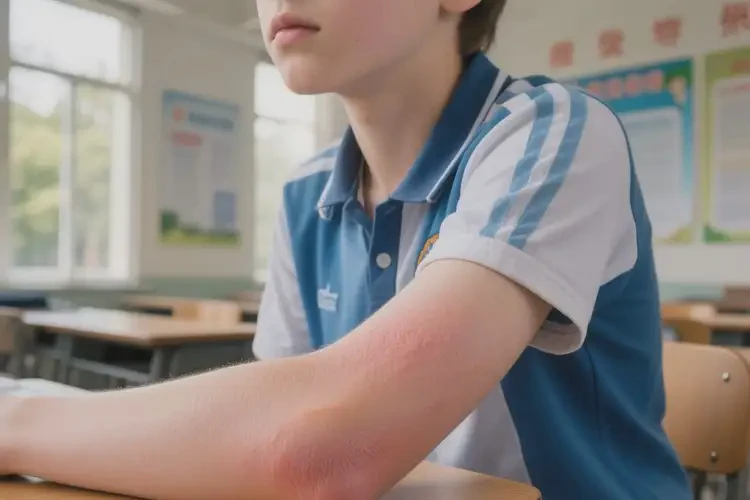 中學(xué)生手臂上有濕疹不管它會(huì)自己好嗎(圖4)