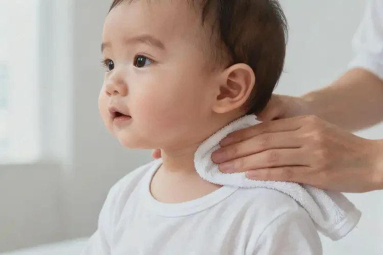 寶寶脖子上經(jīng)常長(zhǎng)濕疹不管它會(huì)自己好嗎(圖1)