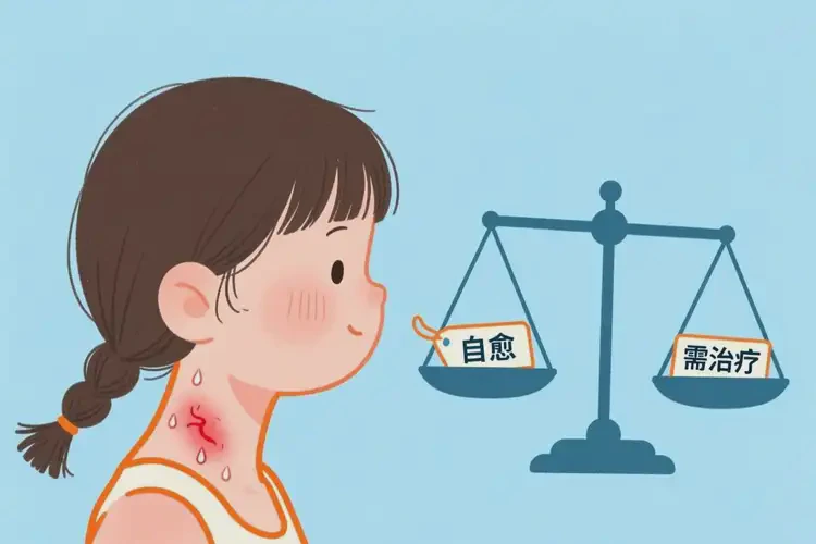 小孩脖子容易起濕疹能靠自己自愈嗎(圖3)