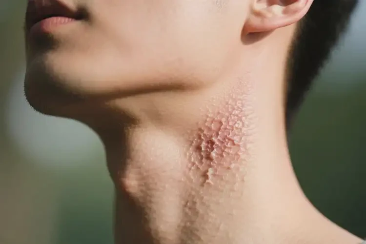 男性脖子出濕疹可不可以徹底自愈(圖1)