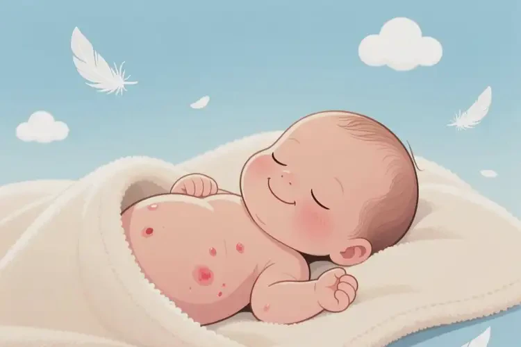 新生兒肚子上容易起濕疹可以徹底自愈嗎(圖4)