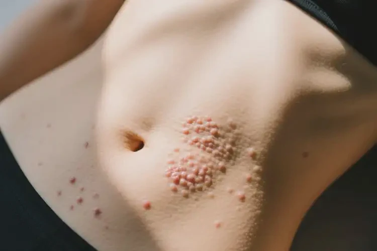 女性肚子長濕疹能夠徹底治愈嗎(圖2)