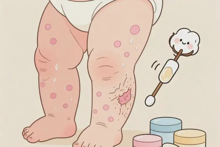 寶寶大腿容易起濕疹可以徹底自愈嗎(圖3)