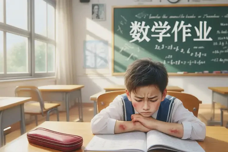 中學(xué)生臉上出濕疹可不可以徹底自愈(圖1)