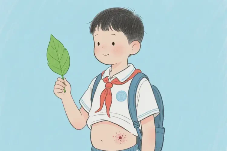 小學(xué)生肚子上偶爾長濕疹可以徹底自愈嗎(圖1)