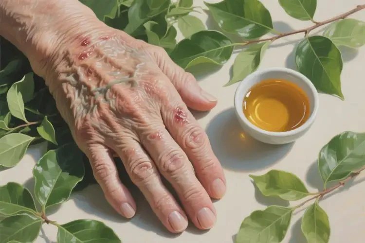 老人手上偶爾起濕疹可以徹底自愈嗎(圖2)