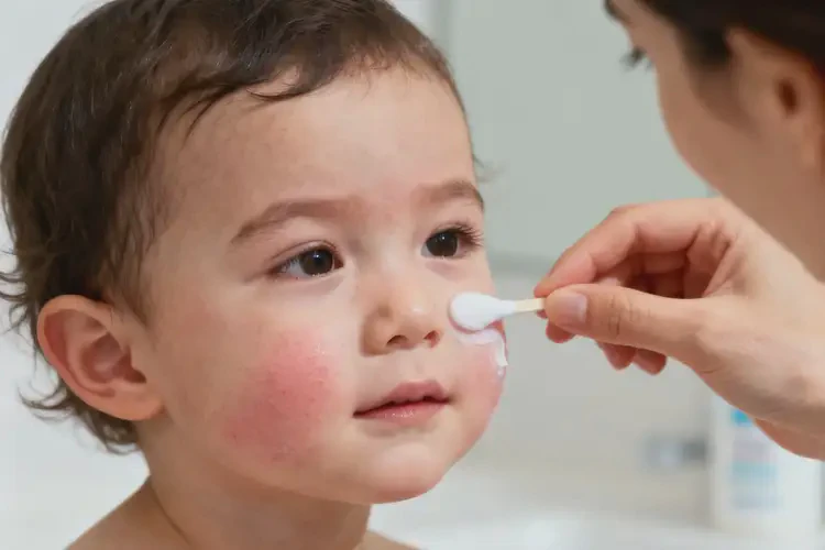 少兒面部容易長濕疹不管它會自己自愈嗎(圖2)