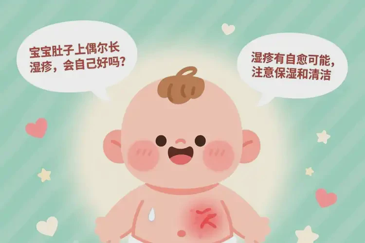 小兒肚子偶爾長濕疹可不可以徹底自愈(圖2)