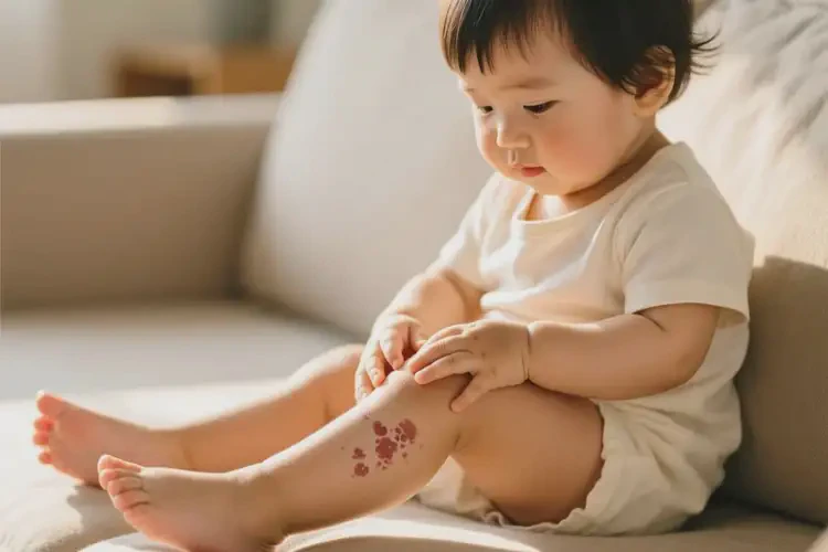 幼兒大腿上長濕疹能靠自己自愈嗎(圖1)