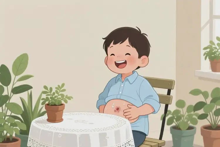 兒童肚子出濕疹能徹底自愈嗎(圖2)