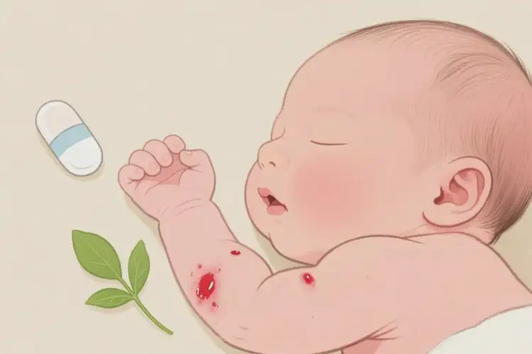 新生儿手臂有湿疹能靠自己自愈吗(图2)